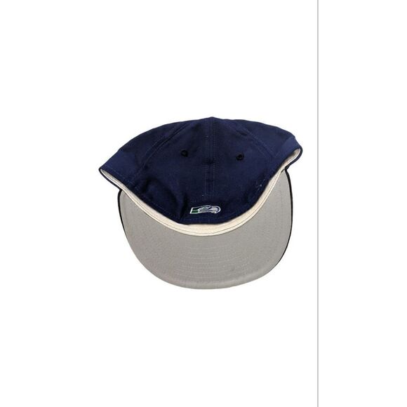 Seattle Seahawks New Era‎ 5950 Made In USA NFL Football Fitted Cap Vintage 90s - Picture 2 of 6